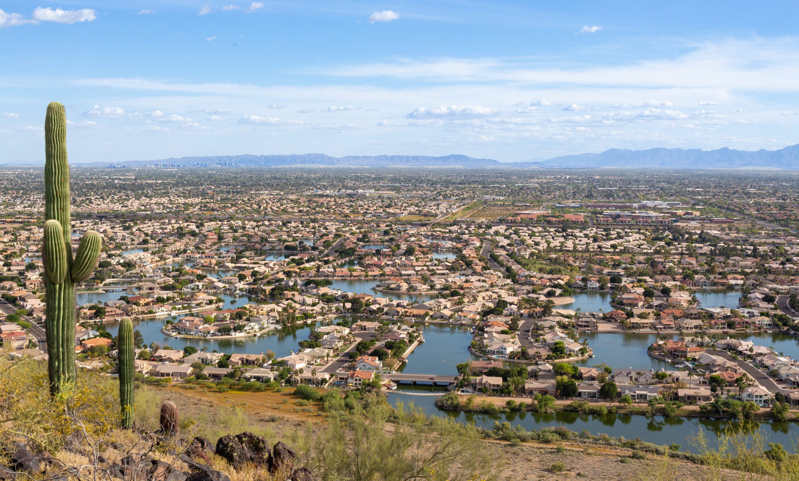 Landscape,View,Glendale,Arizona,In,Summer