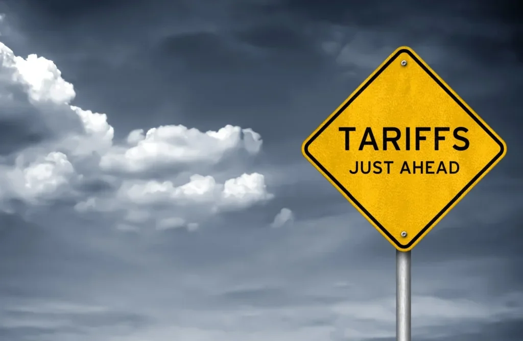 Tariffs sign