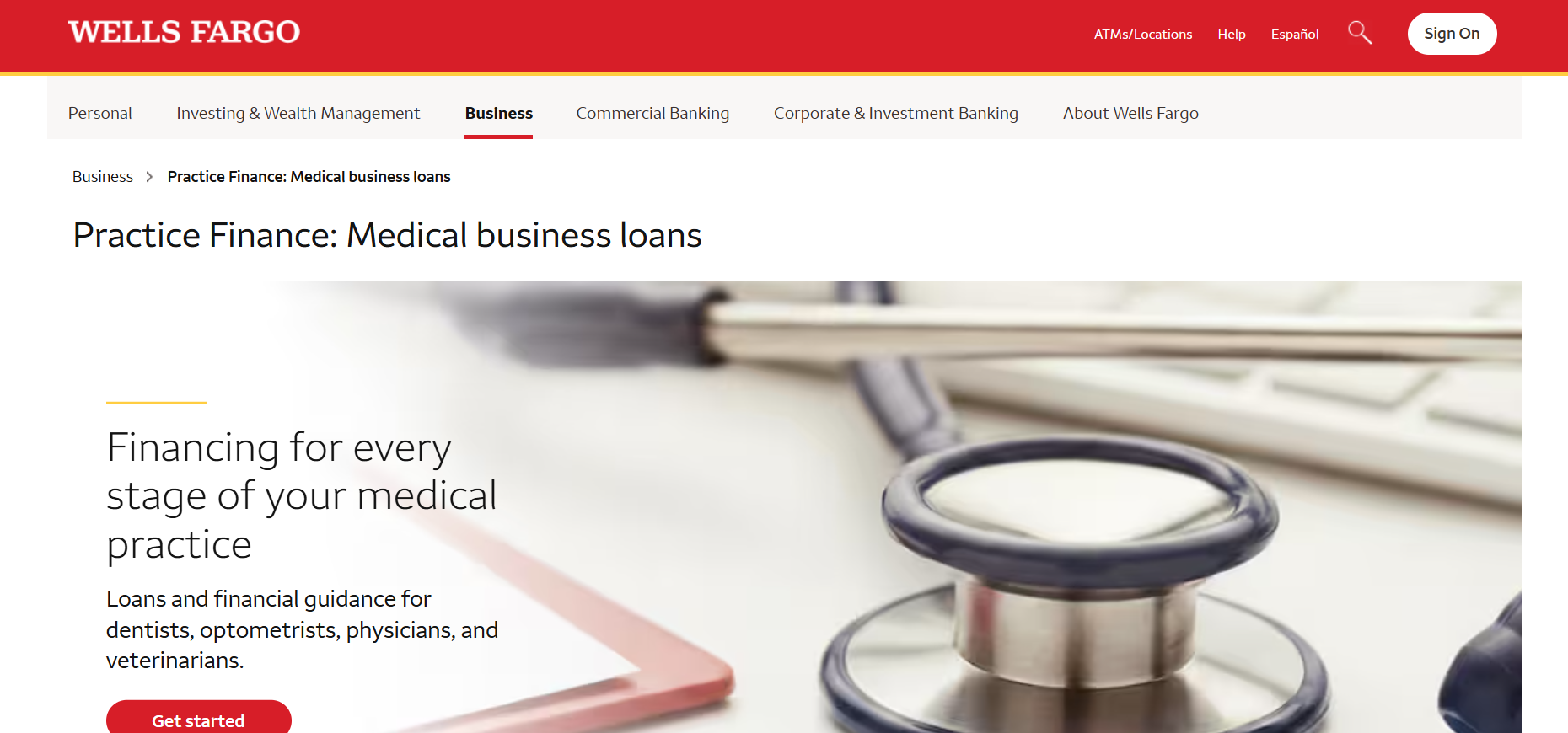 Wells Fargo Practice Finance